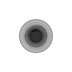 Front view of a Clérachic wall light with a dark smoked-glass disc and a thin dark rim, on a plain white backdrop.