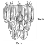 Dimension drawing of this Clérachic wall light, with its 32 cm height and 30 cm width marked.