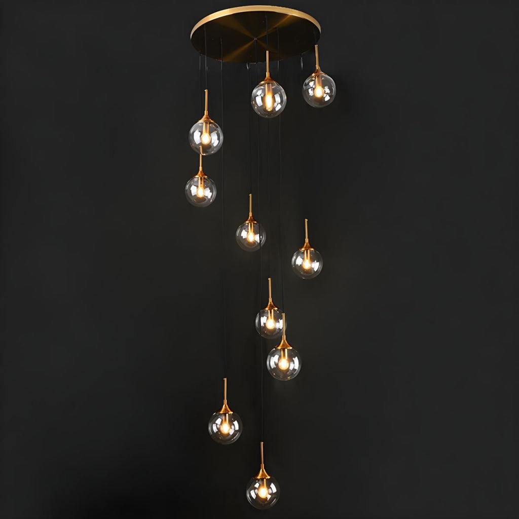 Clérachic Glass Spiral Chandelier for Stairwell — gallery 01, 1200x1200 2 08a942df 80b7 48c2 9da3 a0856d43124e.