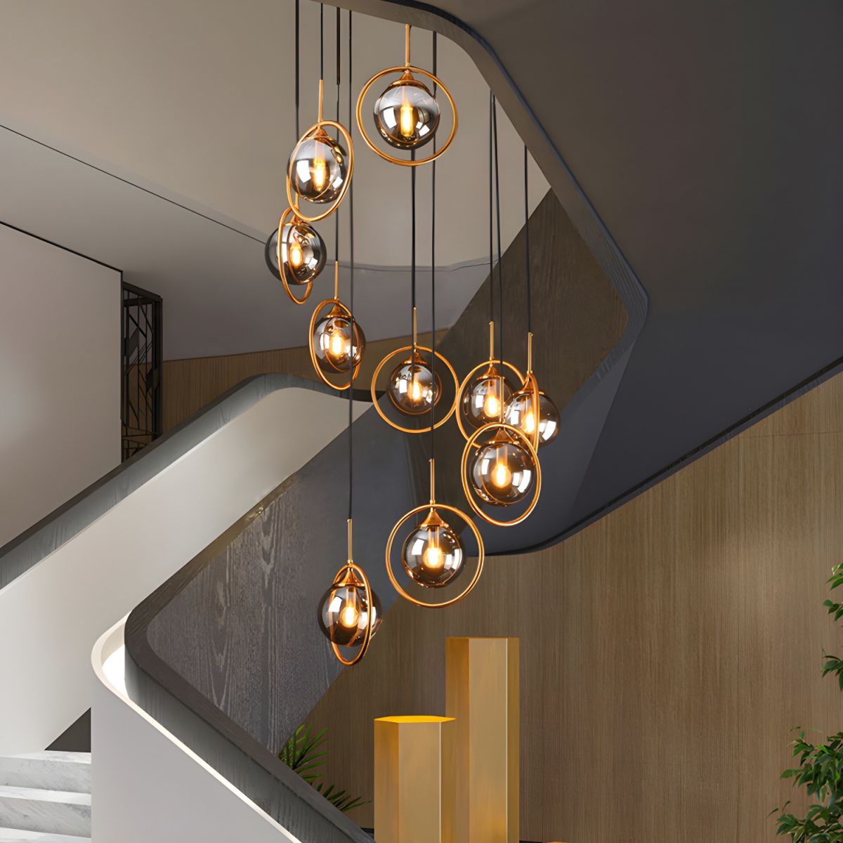 Clérachic Glass Spiral Chandelier for Stairwell — gallery 06, 1200x1200 5 4174c4a8 cbdb 4c1e 9d15 d40f031e79f6.