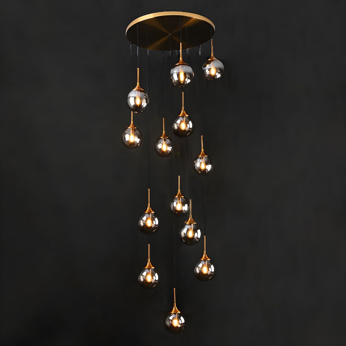 Clérachic Glass Spiral Chandelier for Stairwell — gallery 09, 1200x1200 c1e59dd1 b586 413c 8d2f 955f4ef1140d.