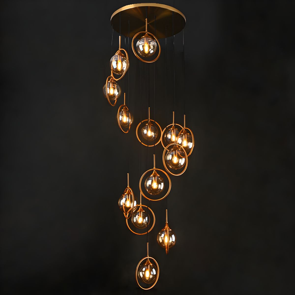 Clérachic Glass Spiral Chandelier for Stairwell — gallery 11, 1200x1200 1 3aafb382 351a 4560 9e17 159d37beda4c.