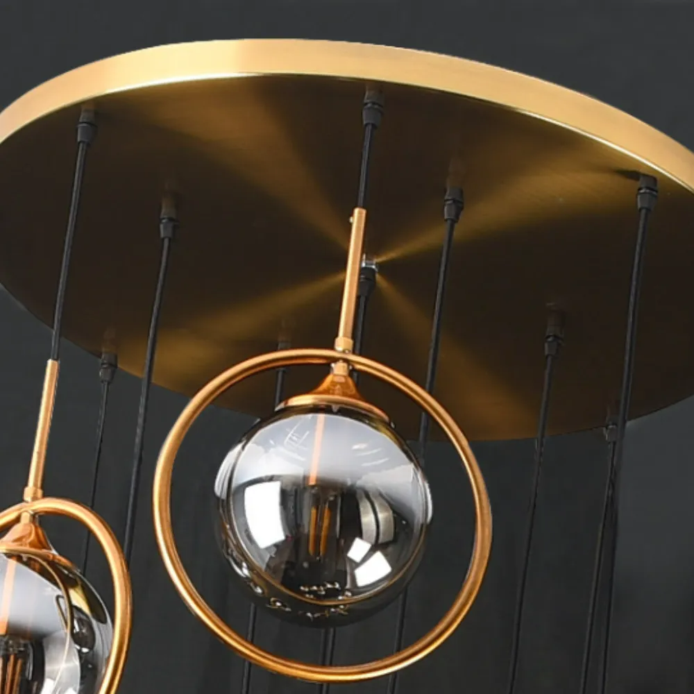 Clérachic Glass Spiral Chandelier for Stairwell — gallery 18, imgi 47 image 27.