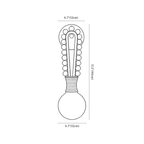 Clérachic wall light dimension drawing, every measurement marked in centimetres and inches.