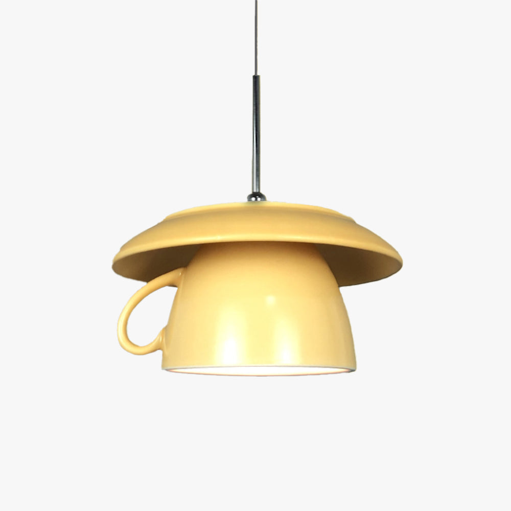 Clérachic pendant light from below, showing the open shade and the holder.