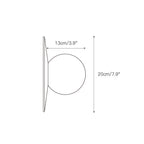Dimension drawing for the Clérachic Glow sconce, 13cm/3.9in deep and 20cm/7.9in across.