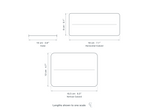 Technical dimension drawing of the Clérachic Gold Cube Pendant Light for Kitchen Island, Frosted Glass, 10 cm in 3 sizes — Cube at 10 cm (3.9″) long, Horizontal Cuboid at 18 × 8 cm (7.1 × 3.1″), Vertical Cuboid at 16.5 × 12 cm (6.5 × 4.7″), drawn to one scale.