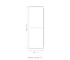 Technical dimension drawing of the Clérachic Gold Pendant Light for Kitchen Island, Alabaster Teardrop, 35 cm — 12 × 35 cm (4.7 × 13.8″), drawn to scale.