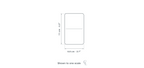 Technical dimension drawing of the Clérachic Gold Table Lamp for Desk, Vintage Glass Bulb, 11 cm Tall — 6.8 × 11 cm (2.7 × 4.3″), drawn to scale.