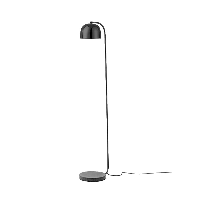 Dimension drawing of the grant floor lamp, in outline against white.