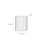 Clérachic wall light dimension drawing, every measurement marked in centimetres and inches.