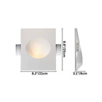 This Clérachic trimless wall sconce measures 21 cm wide by 25 cm tall and 8 cm deep in this size option.