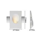 This Clérachic trimless wall sconce measures 12 cm wide by 18 cm tall and 7 cm deep in this size option.
