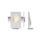 This Clérachic trimless wall sconce measures 12 cm wide by 18 cm tall and 5 cm deep in this size option.