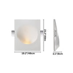 This Clérachic trimless wall sconce measures 49 cm wide by 59 cm tall and 8 cm deep, the largest size.