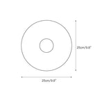 Dimension drawing of the Clérachic sconce in its large size, marked 25 cm / 9.8 in across and 25 cm / 9.8 in high.