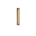 Clérachic Isolde alabaster wall sconce shown unlit on white, its slim bronze channel framing a narrow stone tube.
