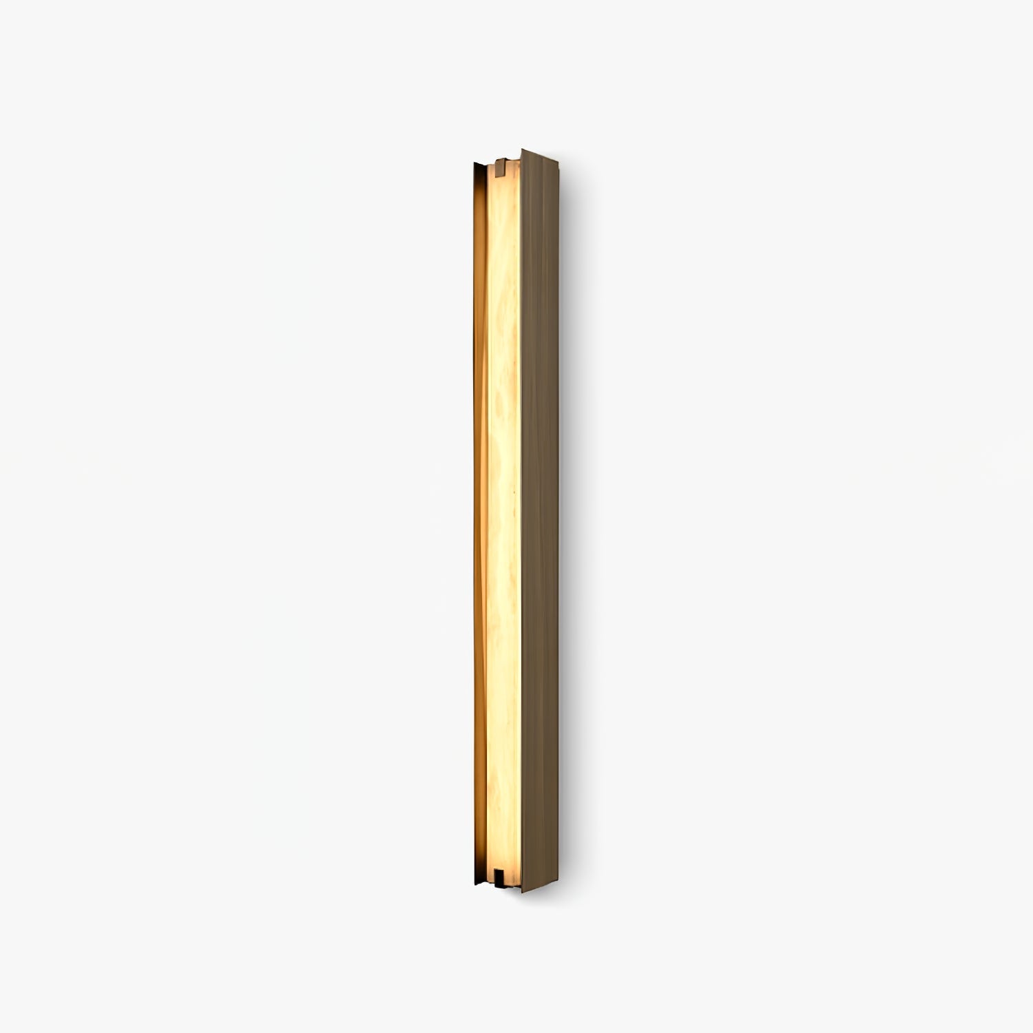 The Clérachic Isolde in three-quarter view, bronze extrusion and lit alabaster face shown together.