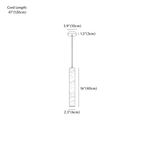 Clérachic pendant light dimension drawing, 40 cm, every measurement marked in centimetres and inches.