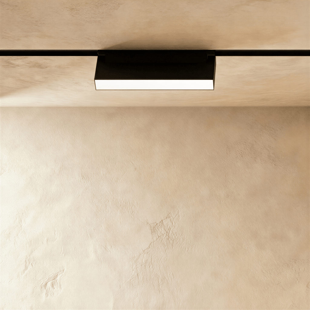 Clérachic box floodlight in the longer size, the lit underside spanning the full length of the housing.