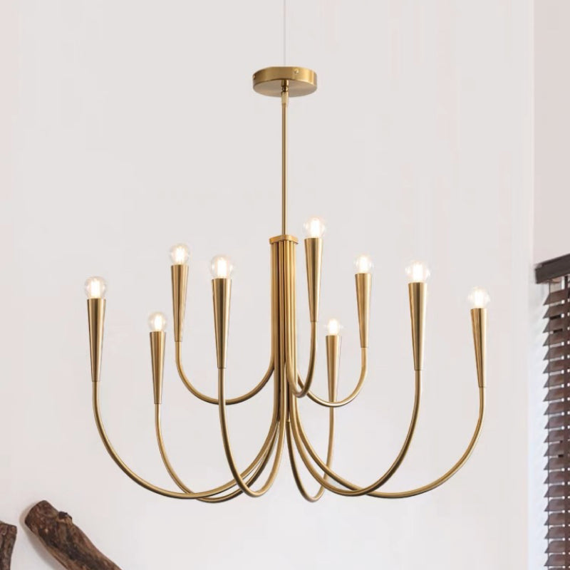 Clérachic Metal Glass Chandelier for Dining Table — gallery 04, 9 a43e8f53 d3fd 42ef 9106 9dc81adefb70.