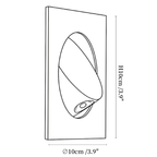 Dimension drawing of this Clérachic recessed wall light, with its 10 cm height and 10 cm diameter marked.