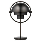 Clérachic rechargeable table lamp in dark bronze, shade and frame matched in the same deep finish.