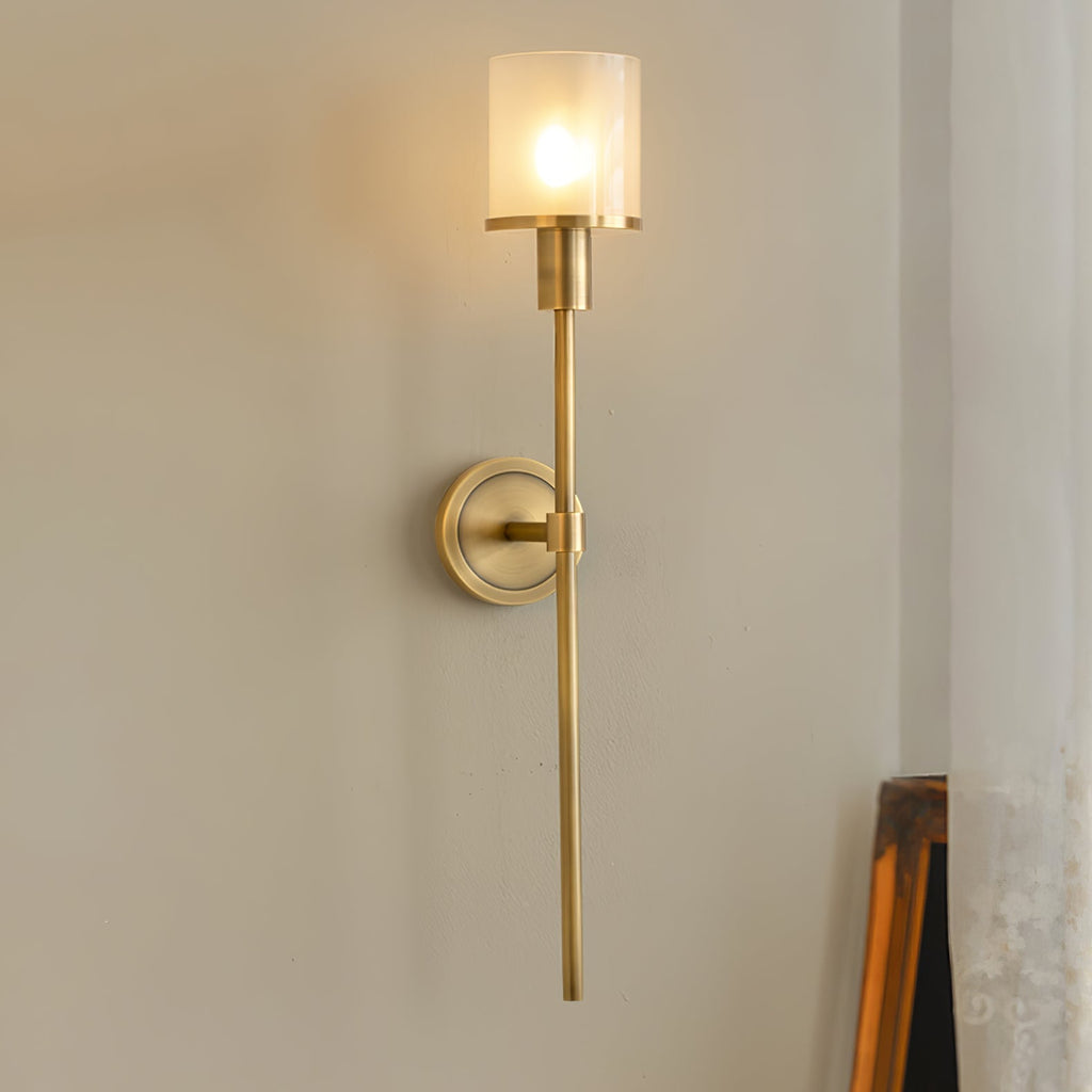 Clérachic Mycara in copper, lit against a warm plaster wall with a timber object just in frame below.
