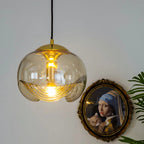 Clérachic Nested Glass Pendant Light for Bedside — gallery 02, ContemporaryScandinavianOvalColumnIronGlass1 Lig.