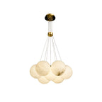 Clérachic presents the Norduvyd on white, showing the twin brass canopies and the wires that carry each globe.