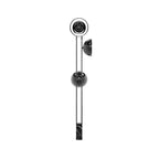 Dimension drawing of the o3 floor lamp, in outline against white.