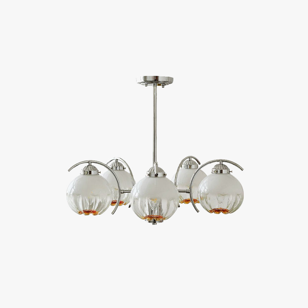 Detail of the Clérachic chandelier — the shade, the frame and the join.