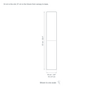 Technical dimension drawing of the Clérachic Orb Pendant Light for Dining Table, Opal Glass, 10 to 57 cm — 10 × 57 cm (3.9 × 22.4″), drawn to scale.
