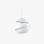 White Clérachic glass globe pendant light on its slim adjustable cord, shown against a plain white background.
