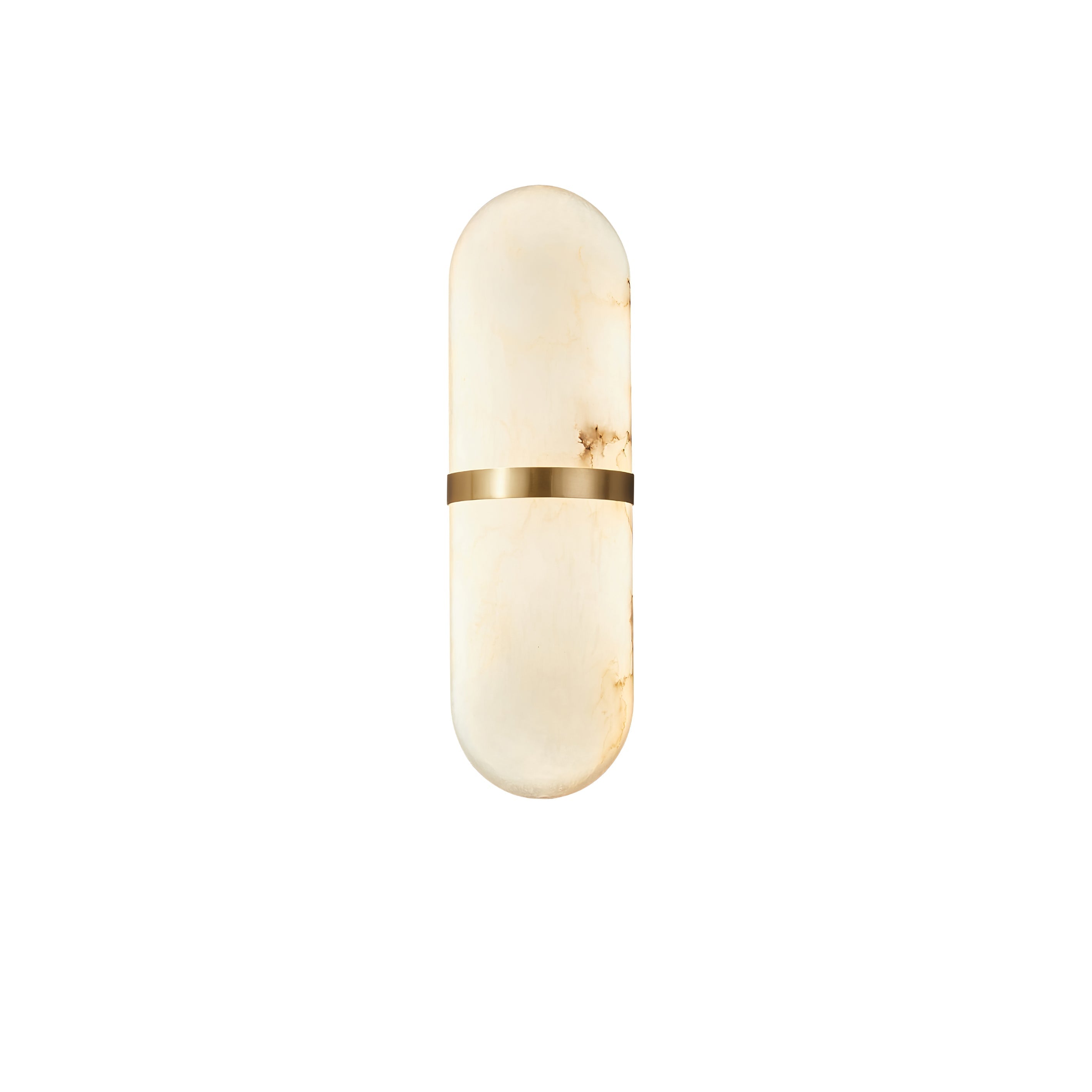 Clérachic Ostruvyd shown compact and unlit, the alabaster a warm ivory against a bright white backdrop.