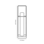 Clérachic lantern dimension drawing, 73 cm, every measurement marked in centimetres and inches.