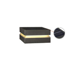Clérachic solar post light on white, with a round inset enlarging the solar panel on its lid.