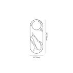 Clérachic wall light dimension drawing, 1 head, every measurement marked in centimetres and inches.