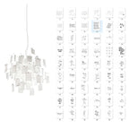 Beside this Clérachic paper pendant, a grid of mixed typographic and handwritten quote cards is shown on a white background.
