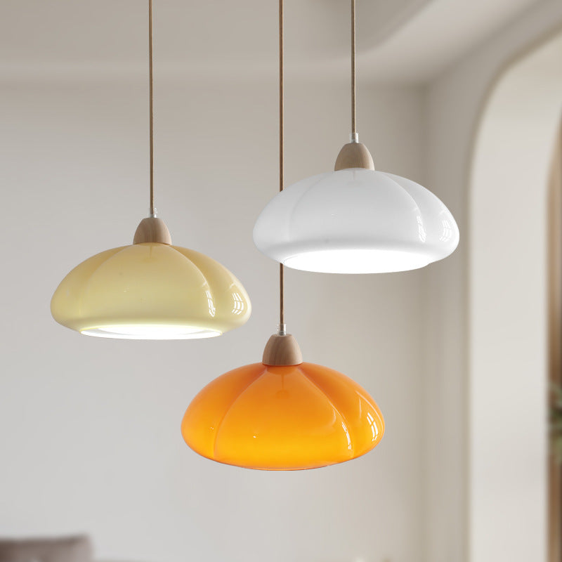 Second studio angle of the Clérachic pendant light, unlit on a white ground.