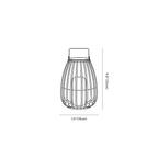 Clérachic light dimension drawing, 1 of 3, every measurement marked in centimetres and inches.