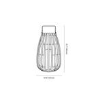 Clérachic light dimension drawing, 2 of 3, every measurement marked in centimetres and inches.