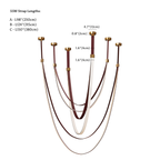 Clérachic chandelier dimension drawing, 4 of 4, every measurement marked in centimetres and inches.