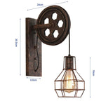 Measured drawing of the Clérachic pulley sconce marked 24cm, 30.5cm, 9.5cm and 19cm.