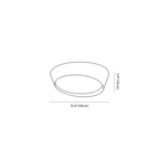 Clérachic ceiling light dimension drawing, 40 cm, every measurement marked in centimetres and inches.
