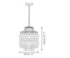 Dimension drawing of this Clérachic chandelier, a 28 cm wide, 45 cm tall version, with its height and width marked.