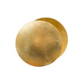 Gold on gold: two overlapping gold-leaf discs of this Clérachic wall light shown front-on against white.