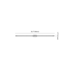 Clérachic wall light dimension drawing, 1 of 2, every measurement marked in centimetres and inches.
