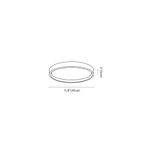 Clérachic ceiling light dimension drawing, 2 of 6, every measurement marked in centimetres and inches.