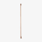 Slim wooden floor lamp from Clérachic with a frosted LED strip down its front, shown upright on a plain white background.